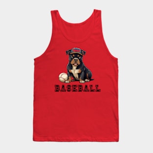 american bully with baseball Tank Top